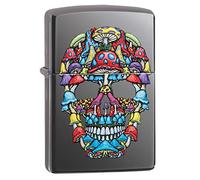 Zippo Briquet Têtes de Mort de Glace Noir Taille Unique