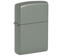 Zippo, Briquet Véritable Briquet Coupe-Vent en métal Durable, Design Moderne et élégant, idéal pour Les aventuriers Rechargeable, Garantie à Vie Couleur : Classic Sage, Classic Sage