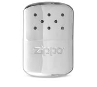 Zippo - Chauffe-mains/chaufferette, 12 Heures De Chaleur, Rechargeable Avec De L’essence À Briquet, Réutilisable, Chrome Poli Miroir