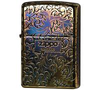 Zippo Classic Arabesque Logo oxydé dorure 5 Faces Gravure Japon Limited