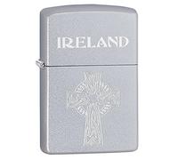 Zippo Croix Celtique Unisexe Coupe-Vent Briquet, Chrome satiné, Taille Unique