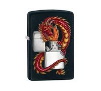 Zippo Dragon With Zippo Black Matte Lighter (218drag)