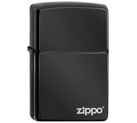 Zippo 50810250 Briquet - Ebony avec Logo Zippo