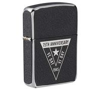 Zippo Édition limitée WWII - Briquet en Acier avec Motif commémoratif du 75e Anniversaire de la Victoire du Japon 49264 Taille Unique Gris