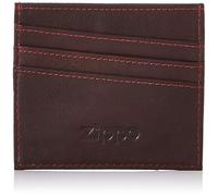 Zippo - Étui À Cartes En Cuir, Marron, Étui À Cartes Bancaires Pour Homme Et Femme, 5 Fentes À Cartes