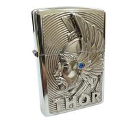 Zippo Feuerzeugthor 3D Emblème Avec Bleu Cristaux Swarovski Pierre Edition Juste