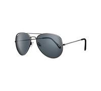 Zippo Temple Lunettes de Soleil Mixte, Gris métallique, M