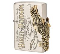 Zippo Harley Davidson Japan Limited HDP-75 Eagle Metal 3 côtés en laiton oxydé