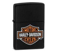zippo - harley davidson logo noir