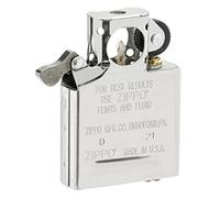 Zippo, Pipe Insert Chrome pour Zippo Design élégant, compatibilité optimale, mécanisme de Flamme Windproof, Durable et Rechargeable, Interchangeable avec l'insert de Briquet Zippo Traditionnel