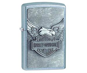 Zippo Iron Eagle Street Chrome 20230 5 1/2 x 3 1/2 cm