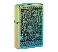 Zippo - John Smith Gumbula Design, Color Image - High Polish Teal - Briquet, Rechargeable, dans Une boîte Cadeau de Haute qualité 49611 Taille Unique