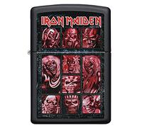 Zippo Briquet Tempête - Modèle Iron Maiden - Color Image avec Finition Noire Mate - Rechargeable - Réutilisable - Design Coupe-Vent - Coffret Cadeau Fabriqué aux États-Unis