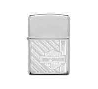 Zippo Logo HD - En métal gris - 5.7 x 3.6 x 1.2 cm - Les briquets Zippo sont garantis à vie.