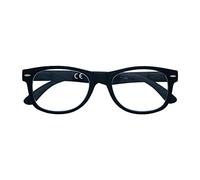 Zippo Lunettes de lecture à touche Soft Touch, faites avec un cadre de lignes douces, idéale pour les hommes et les femmes, dioptre +2.00, couleur noire