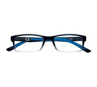 ZIPPO Lunettes de lecture de, faite avec un cadre de lignes douces, idéale pour les hommes et les femmes, dioptre +1,00, Black ombragée, Rodons bleus