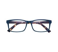 ZIPPO Lunettes de lecture de, faite avec un cadre de lignes douces, idéale pour les hommes et les femmes, dioptre +2,50, couleur bleue, demi-tiges