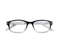 Zippo Lunettes de lecture de, faite avec un cadre de lignes douces, idéale pour les hommes et les femmes, dioptre +2.00, couleur noire ombragée