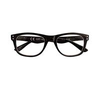 Zippo Lunettes de lecture de, faite avec un cadre de lignes douces, idéale pour les hommes et les femmes, dioptre +2.00, couleur noire