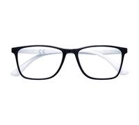 Zippo Lunettes de lecture de, faite avec un cadre de lignes douces, idéale pour les hommes et les femmes, dioptrie +1,50, enchères noires, blanches