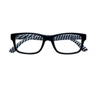 Zippo Lunettes de lecture de, faite avec un cadre de lignes douces, idéale pour les hommes et les femmes, dioptrie +1,50, noir, tiges internes en fibre de carbone