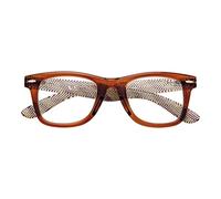 Zippo Lunettes de lecture de, faite avec un cadre de lignes douces, idéale pour les hommes et les femmes, dioptrie +1,00, couleur brune, tiges justes