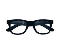Zippo Lunettes de lecture Soft Touch, faites avec un cadre de lignes douces, idéale pour les hommes et les femmes, dioptrie +1,50, couleur noire