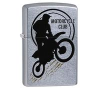 Zippo Motorbike Club Design Windproof Lighter - Street Chrome - Price Fighter 2018 Limited Edition - 29695, One Box