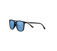 Zippo Lunettes de soleil Homme & Femme, monture noire brillante et verres bleus, polarisées, design classique, monture polycarbonate, protection Uv400