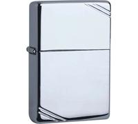 ZIPPO Original Briquet Regular / Chromé Poli Vintage Rayé / Étui Cadeau