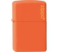 ZIPPO Original Briquet Regular / Orange Mat Logo ZIPPO / Étui Cadeau