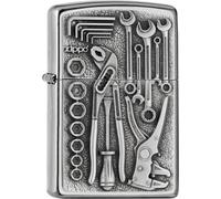 ZIPPO Original Briquet Regular / Street Chrom Emblème Toolbox / Étui Cadeau