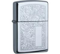 Zippo Original Briquet Régulière / Chrome Poli Découpé au Laser Venezia /