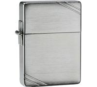 Zippo Original Briquet Replica 1935 / Chrome Brossé Barres Obliques /