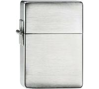 Zippo Original Briquet Replica 1935 - Chrome Brossé W/O Barres Obliques - Étui