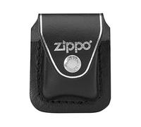etui à clip cuir noir pour briquet zippo