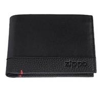Zippo Portefeuille en cuir – Anti‑RFID, compartiment à pièces, noir, pour homme et femme