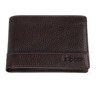 Zippo Portefeuille à trois plis pour homme Marron, Marron (Moka), 2x11.2x8.1999999999999993 cm (B x H x T)