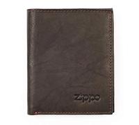 Zippo - Portefeuille En Cuir, Marron/Moka, Porte-monnaie Avec Compartiment À Pièces, Idéal Pour Cartes Bancaires Et Billets, Pour Homme Et Femme