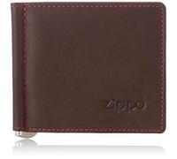 Zippo - Portefeuille En Cuir, Marron, Porte-monnaie Anti-RFID Avec Pince À Billets, Pour Cartes Bancaires Et Billets, Pour Homme