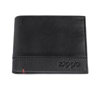 Zippo - Portefeuille En Cuir, Noir, Petit Porte-monnaie Anti-RFID, Idéal Pour Cartes Bancaires Et Billets, Pour Homme Et Femme