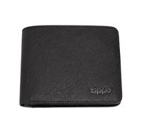 Zippo - Portefeuille En Cuir Saffiano, Noir, Porte-monnaie Anti-RFID, Pince À Billets, Idéal Pour Cartes Bancaires Et Billets, Pour Homme Et Femme