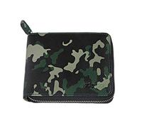 Zippo - Portefeuille En Cuir, Vert Camouflé, Porte-monnaie Anti-RFID, Compartiment À Pièces, Idéal Pour Cartes Bancaires Et Billets, Pour Homme Et Femme