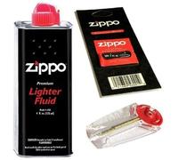 Zippo Recharge d'essence pour briquet + mèche + 6 pierres 125 ml