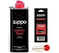 Zippo Recharge d'essence pour briquet + mèche + 6 pierres 125 ml