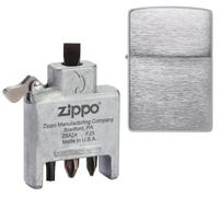 Zippo Tournevis Safe Insert avec boîtier en chrome brossé - 4 en 1 - Support d'embout magnétique - Embouts cruciformes, plats et Torx - Fabriqué aux États-Unis
