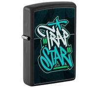 ZIPPO Trap Star Design - Color Image Black Matte - Refillable Windproof Lighter in Gift Box