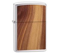 Zippo Woodchuck Briquet Coupe-Vent Unisexe en cèdre Chromé