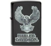 ZIPPO Zippo Harley Davidson Aigle - 5.7 x 3.6 x 1.2 cm - Les briquets Zippo sont garantis à vie. NOIR G