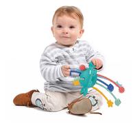 Ludi Jouet Zippy Toy – Multisensoriel, textures variées, matière souple, dès 10 mois – Bleu TU